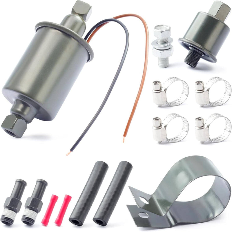 E8012S Universal Electric Fuel Pump Carburetor 12V 5-9 Psi Cars Trucks Tractors