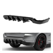DURAFORCE Rear Bumper Diffuser Dual Exhaust for Dodge Durango 2011-2025 Glossy Black