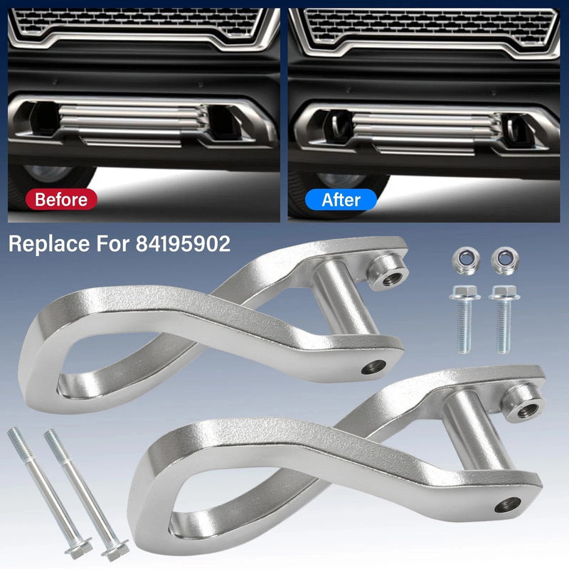 #84195902 Chrome Recovery Hooks Bolts for GMC Sierra 1500 2019-2026 2 Pieces