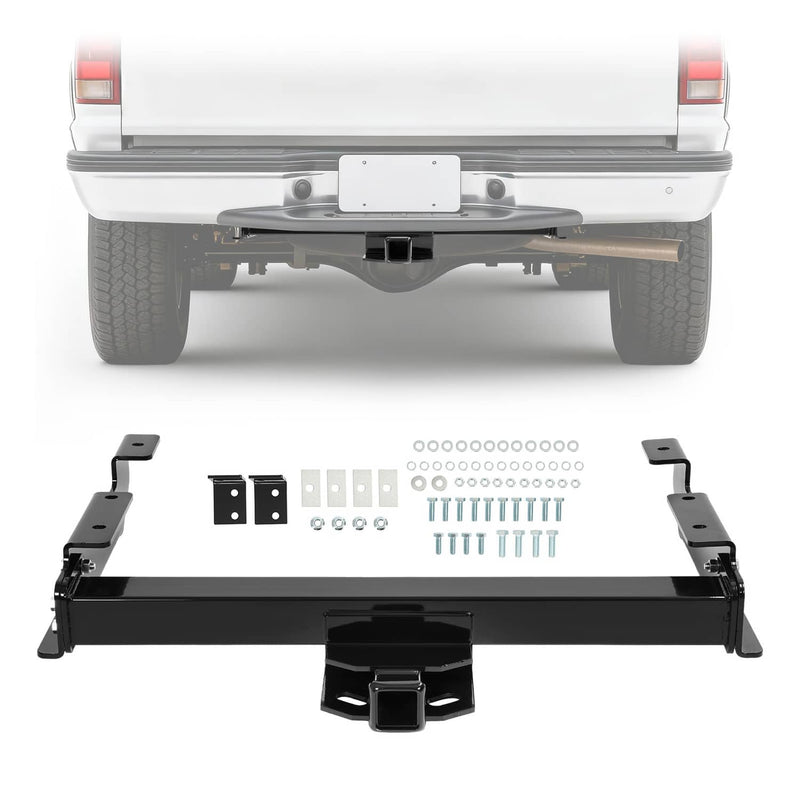 DURAFORCE Class 4 Trailer Hitch 2" Black for Chevy C/K 1500 2500 3500 88-00 8 Ft Bed