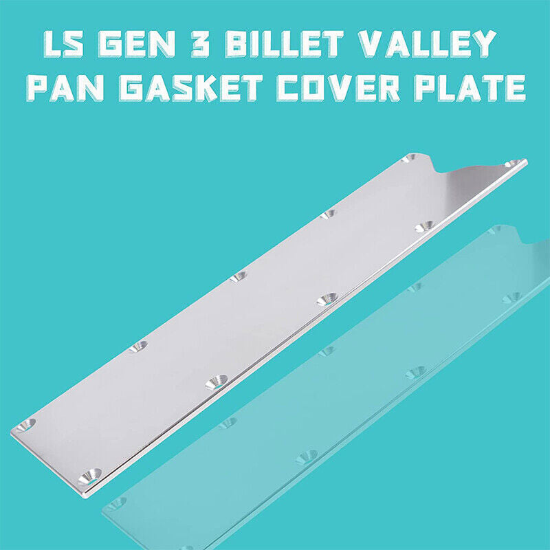 LS Gen III Billet Valley Pan Cover Plate Knock Sensor Delete for LS6 LS1 Gen 3