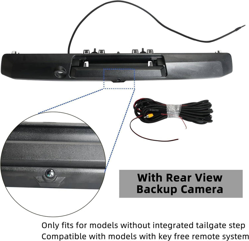 Tailgate Handle with Rear View Backup Camera for Ford Super Duty 2017-2022