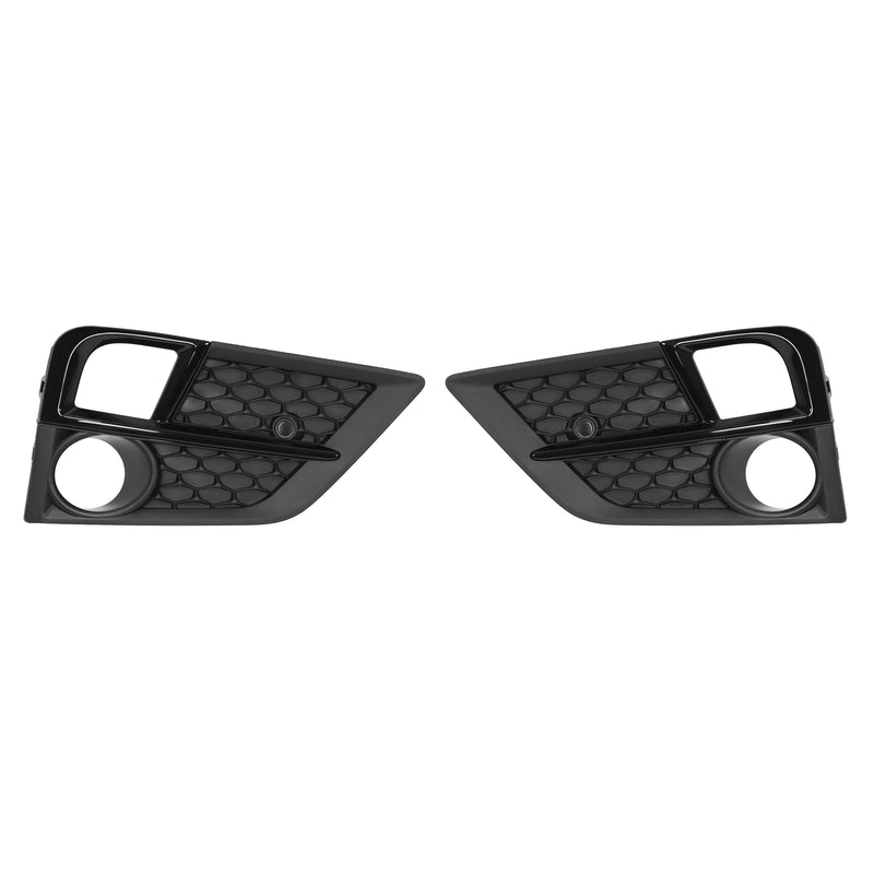 Fog Light Cover Front Bumper Lamp Bezel for Honda Odyssey 2018-2020 Black Pair