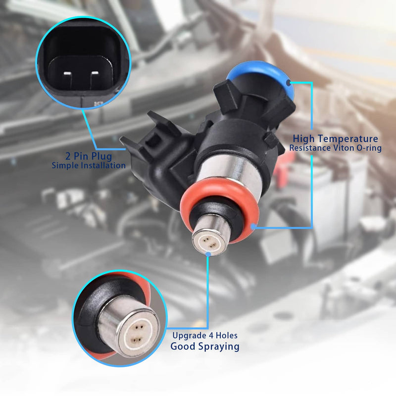 6x Fuel Injectors 0280158233 for 2011-2019 Chrysler Dodge Ram Jeep 3.6L V6