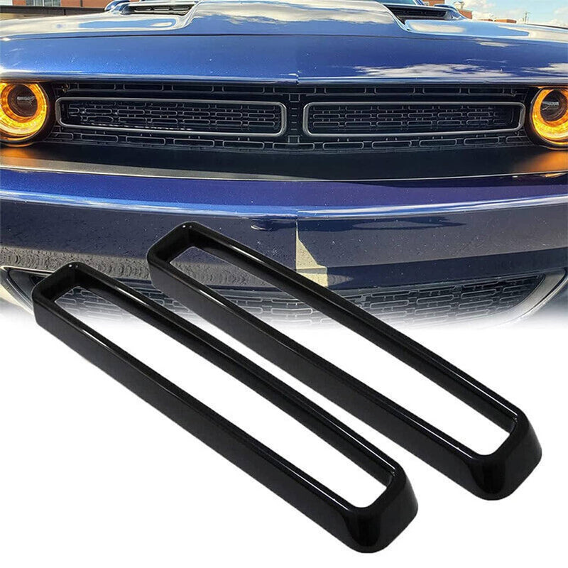 Front Grill Mesh Grille Inserts Trim for Dodge Challenger 2015-2022