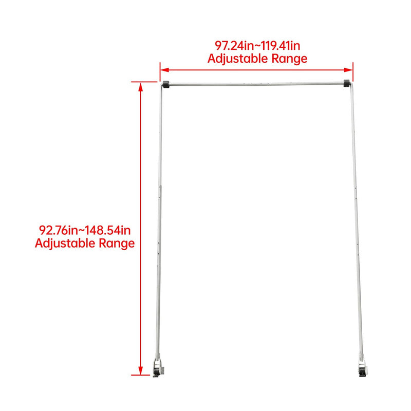 DURAFORCE 4-Spring Aluminum Dump Truck Flip Tarp Arm Kit Prevents Tarp Flapping