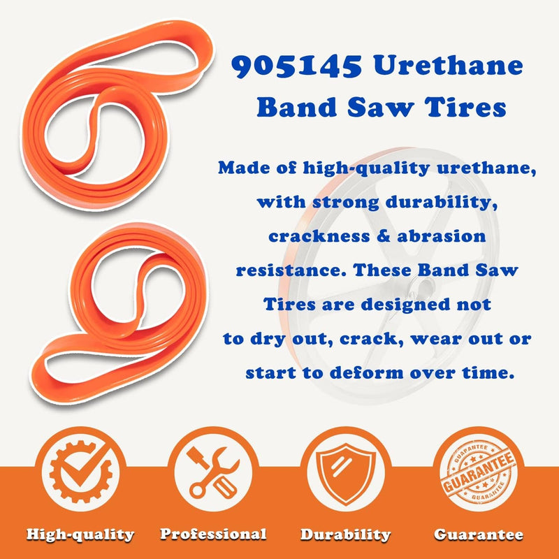 Urethane Band Saw Tires 2 Pack for 14" Delta 905145 Craftsman 3AD92501