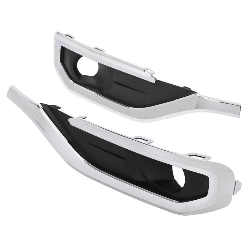 DURAFORCE Fog Light Trim Bezel Chrome for GMC Acadia 2017-2019 Passenger Driver Side