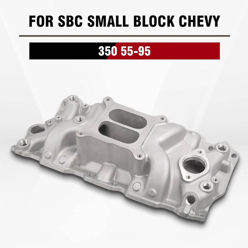 22026 Aluminum Dual Plane Intake Manifold for SBC Chevy 350 Small Block