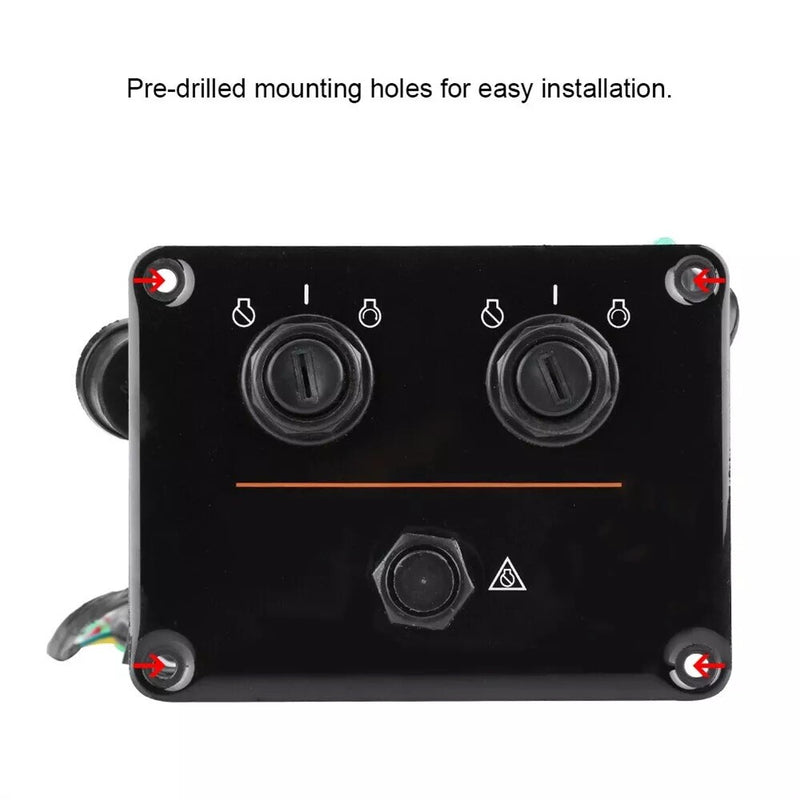 6K1-82570-08 Top Twin Dual Key Switch Assembly Panel for Yamaha 6K1-82570-13-00