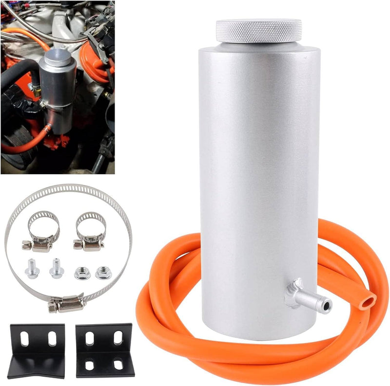 Universal Radiator Coolant Catch Tank Overflow Reservoir 800ml Aluminum