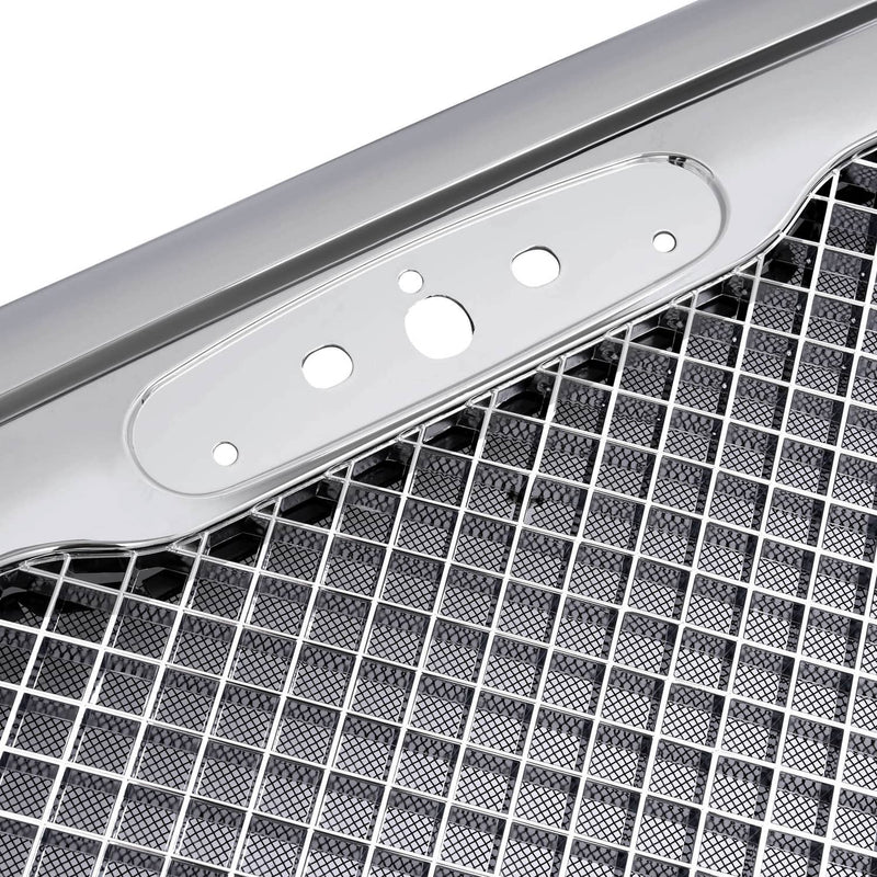 DURAFORCE Front Grille With Bug Screen Chrome Mesh Style for Freightliner Columbia 00-12