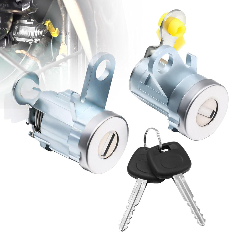 Front Pair Door Lock Cylinder Set Kit with Keys for 95-04 Toyota Tacoma