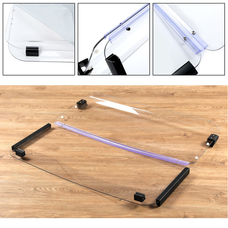 Clear Folding Windshield Windscreen for Yamaha G2 G9 1985-1995 Cart