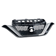 DURAFORCE Front Bumper Upper Grille Chrome For 2017-2019 Nissan Versa Note 623109ME0A