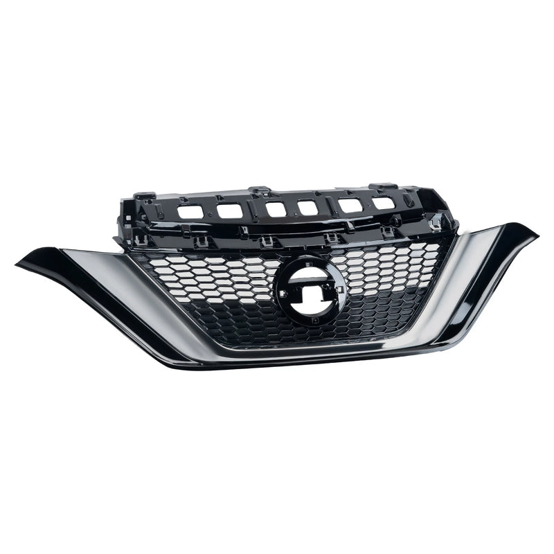 DURAFORCE Front Bumper Upper Grille Chrome For 2017-2019 Nissan Versa Note 623109ME0A