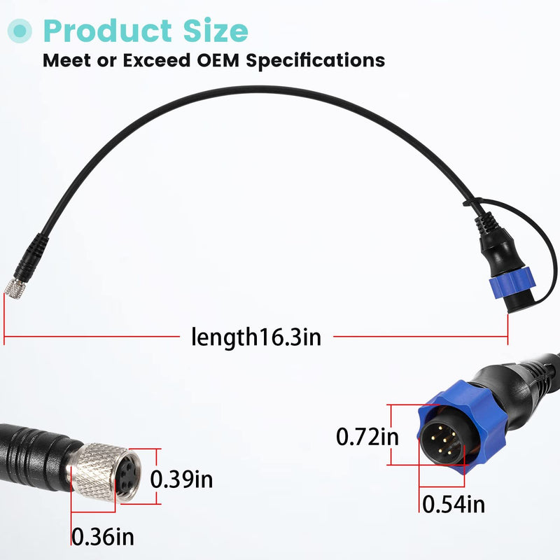 MKR-US2-10 1852060 Universal Sonar 2 Adaptor Cable for Lowrance Fish Finder