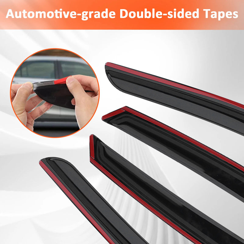 DURAFORCE Window Visor Vent Rain Guards Deflector for 2018-2022 for Honda Accord Sedan