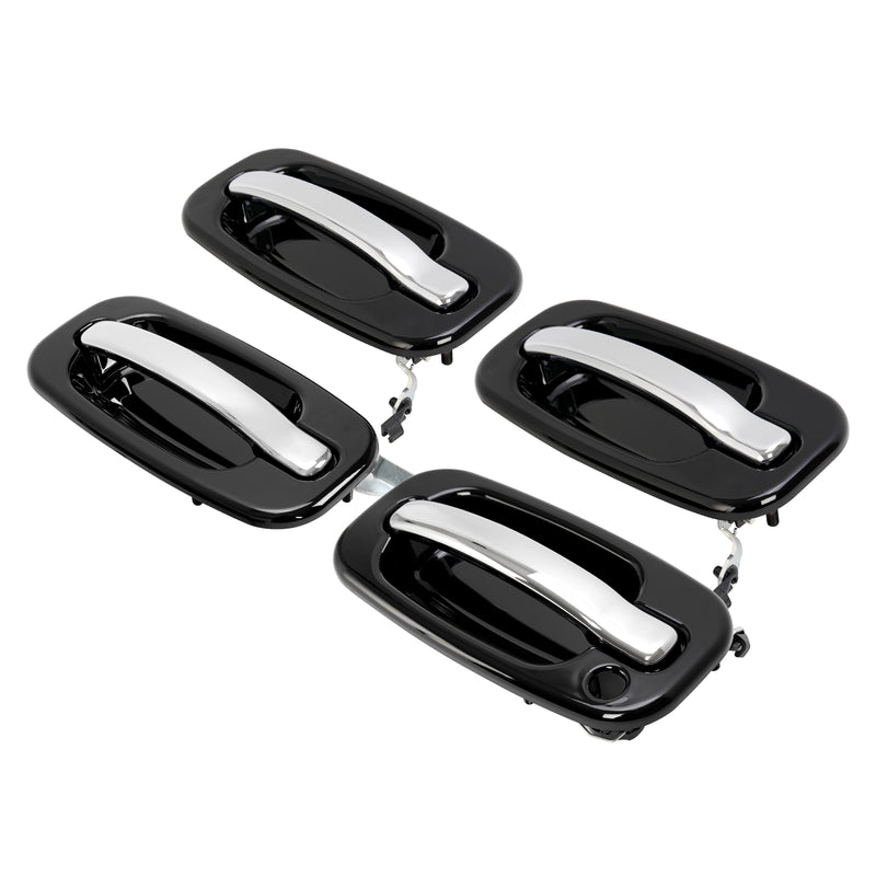 4X Outer Door Handles for Chevy Silverado for GMC Sierra for Cadillac 1999-2006