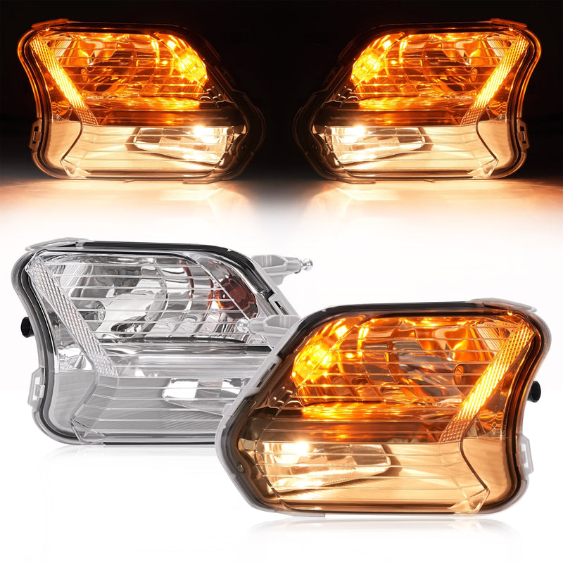 Front Fog Lights Turn Signal Lamp With Bulb for Ford Escape Kuga 2017-2019 LH RH