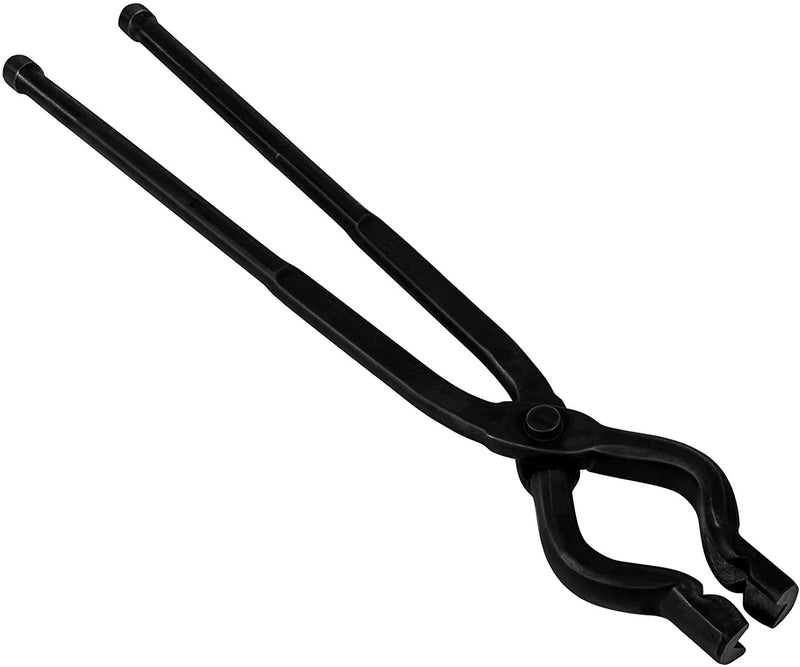 17 Inch V-Bit Bolt Knife Making Blacksmith Tongs Bladesmith Wolf Jaw Anvil Forge
