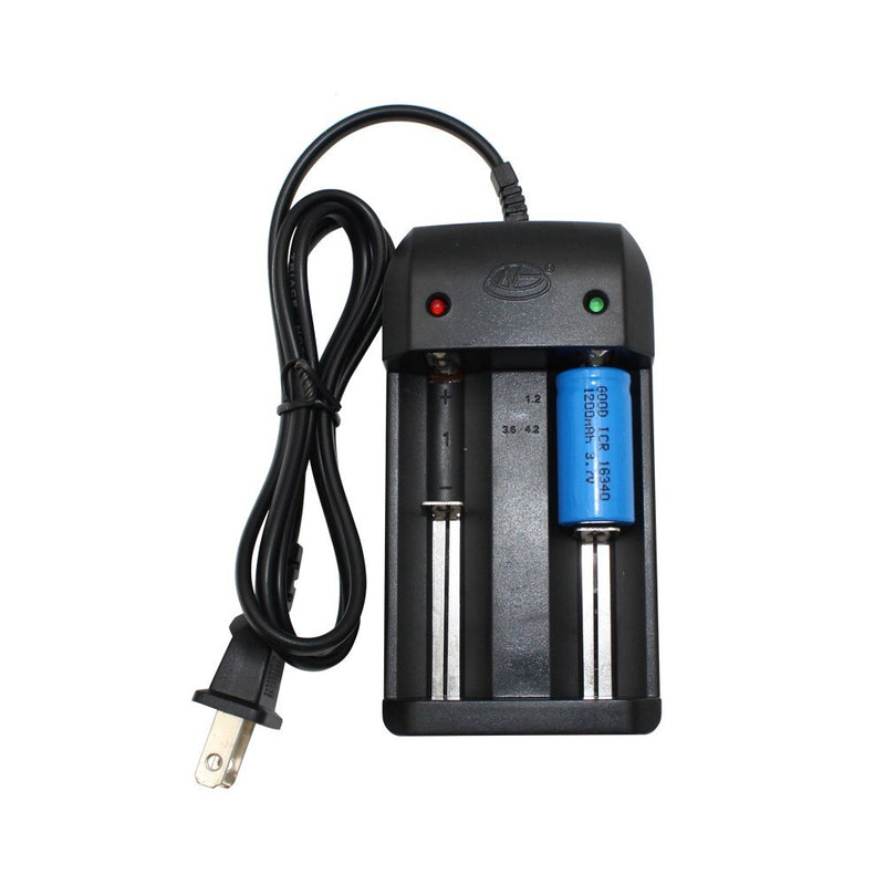 Lithium Li-Ion 14500 26650 Battery Double Charger 2 Adjustable Positions