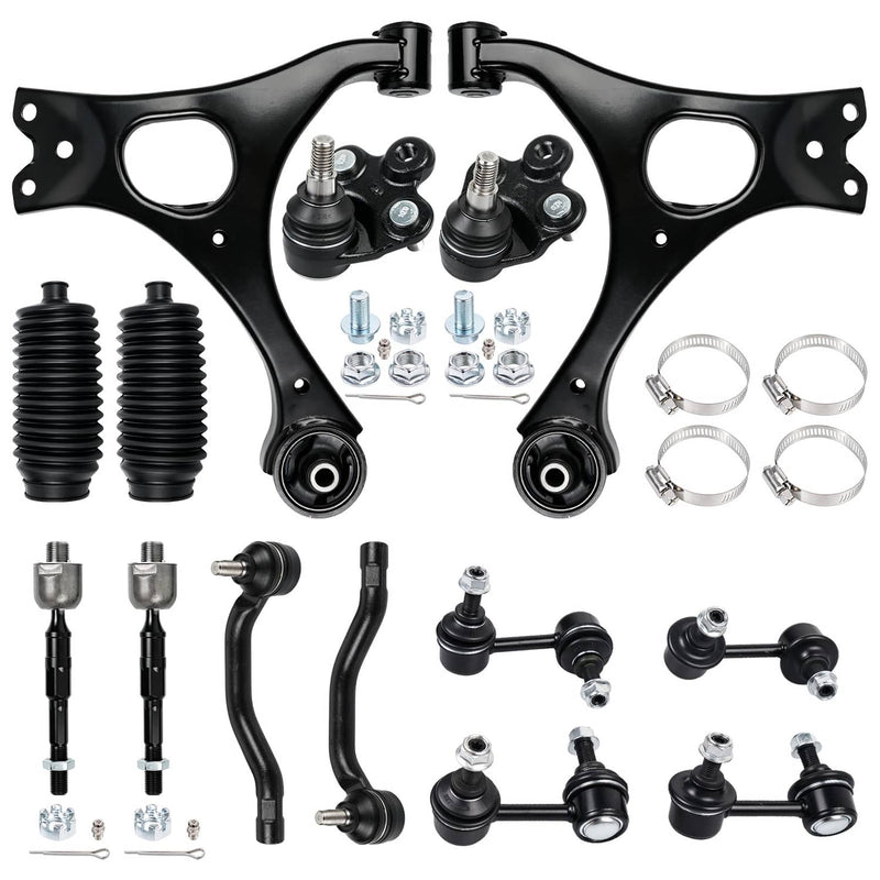 Front Lower Control Arms Ball Joint Sway Bars Tie Rods for Honda Civic 06-11