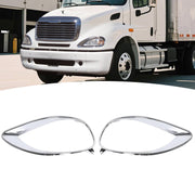 DURAFORCE Chrome Headlight Bezel Trim Left & Right for Freightliner Columbia 2001-2017