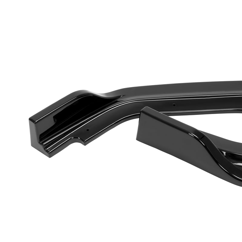 Glossy Black Front Bumper Lip Splitter Chin for Infiniti Q50 2018-2024 Luxe