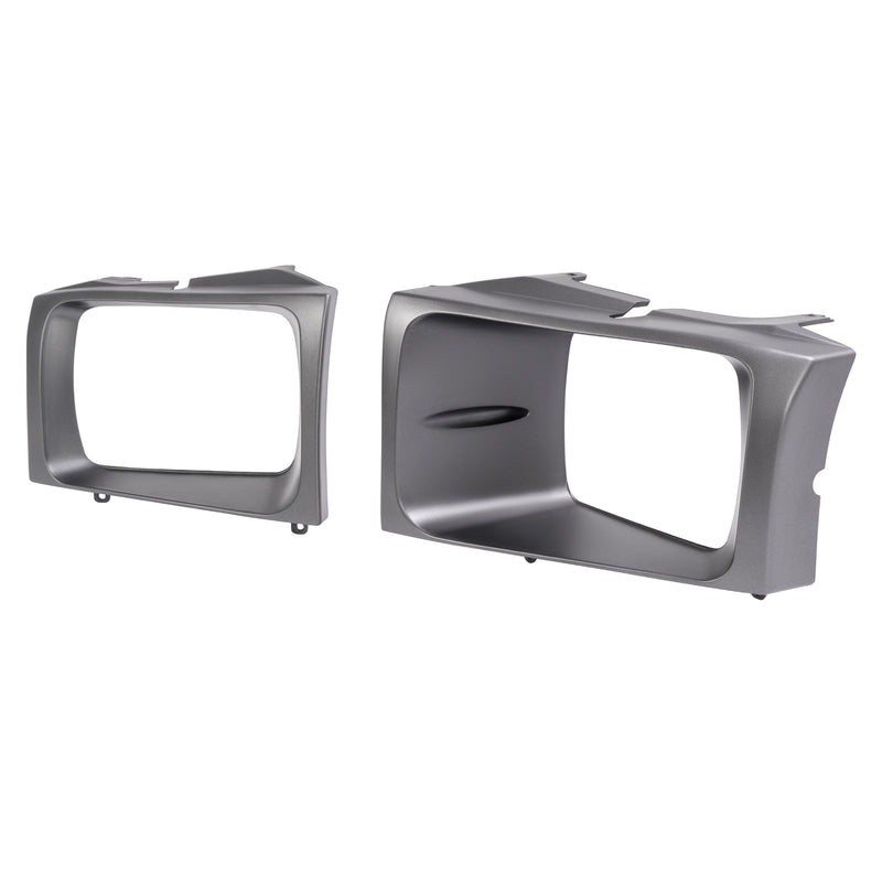 Headlight Door Set Bezel for Ford Super Duty F250 F350 F450 F550 1999-2004 2PCS