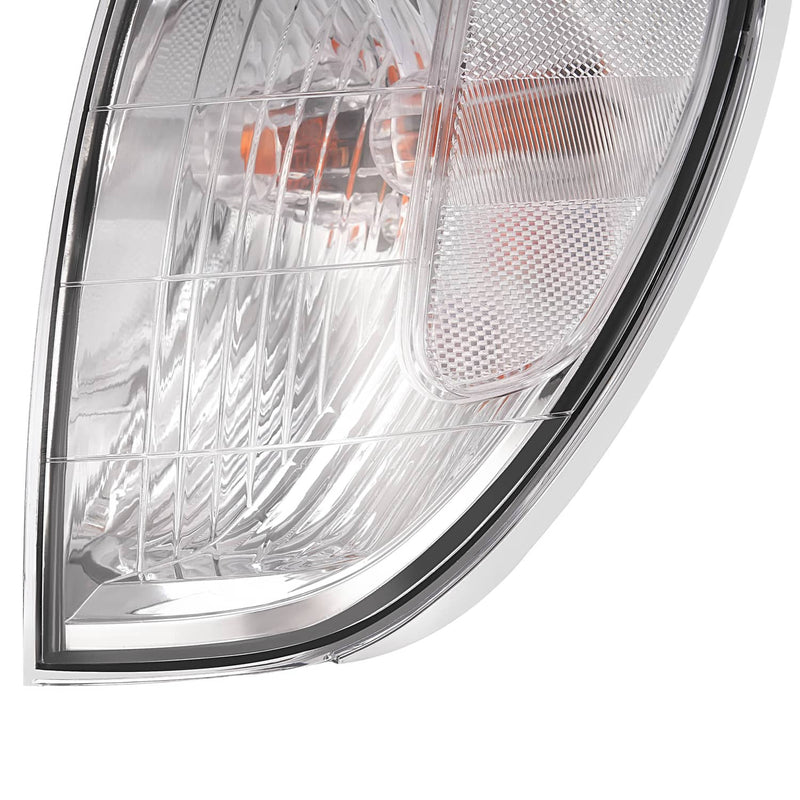 DURAFORCE Front Corner Lights Clear With Bulbs for Toyota Land Cruiser 1998-2004 Pair