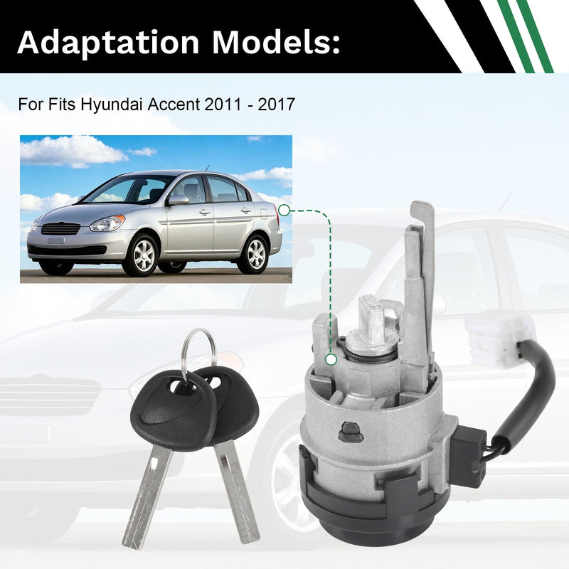 81900-1RJ00 Ignition Lock Cylinder for Hyundai Accent 2012-2017 Keys