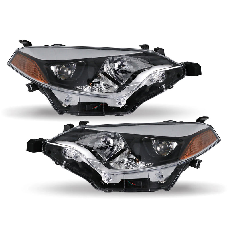 DURAFORCE Headlights For 2014 2015 2016 Toyota Corolla Headlamps Left+Right SET Head Light