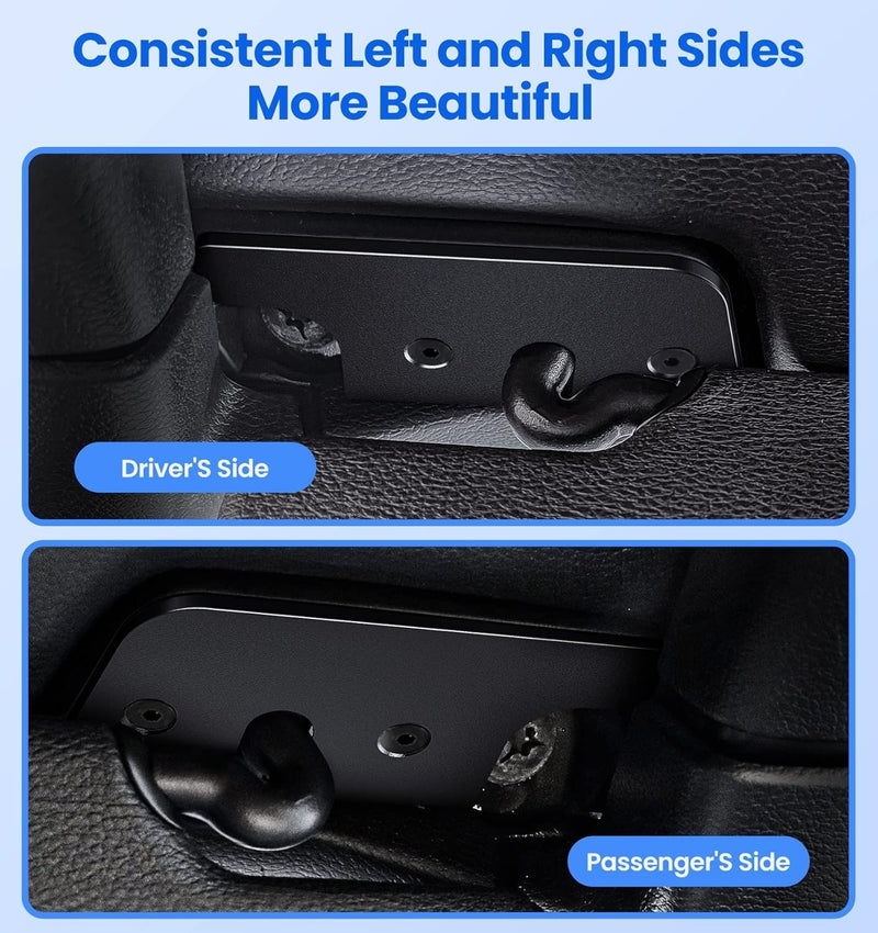 Sun Visor Kit for Jeep Wrangler JK 2018 Wrangler 2018-2023 Gladiator 2020-2023
