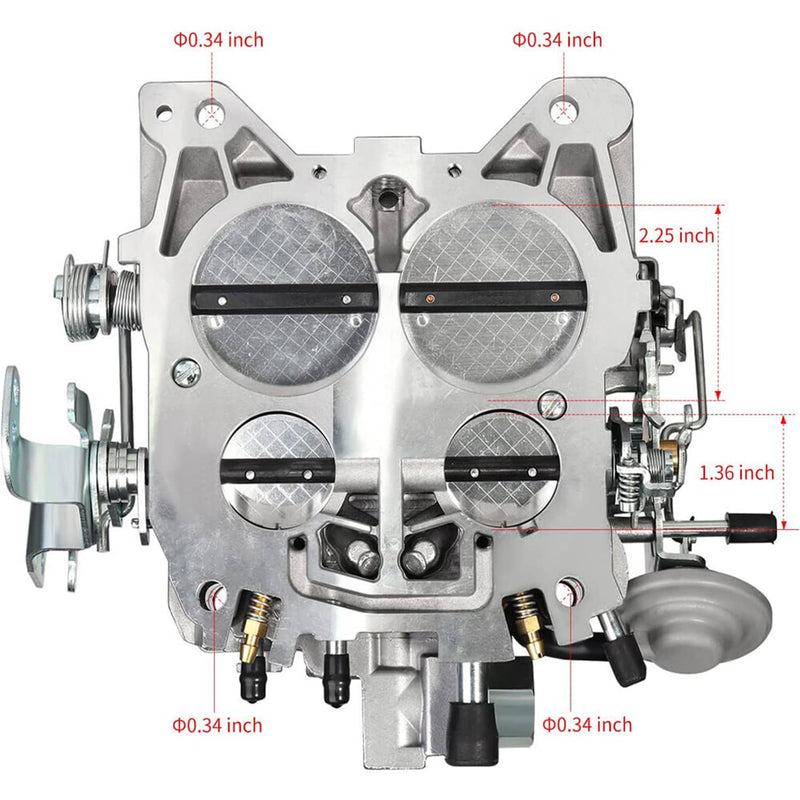 4 Barrel 4MV Rochester Quadrajet Carburetor for Chevy 327 350 427 454 750 CFM