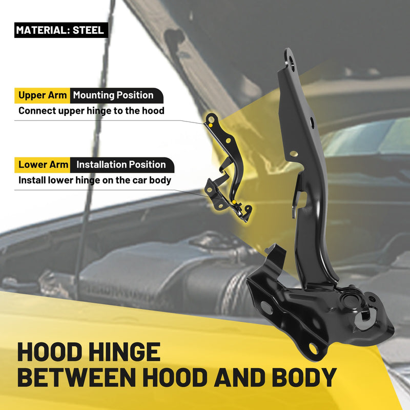 TO1236181 TO1236182 Hood Hinge Set for Toyota 4Runner 2010-2024 LH RH