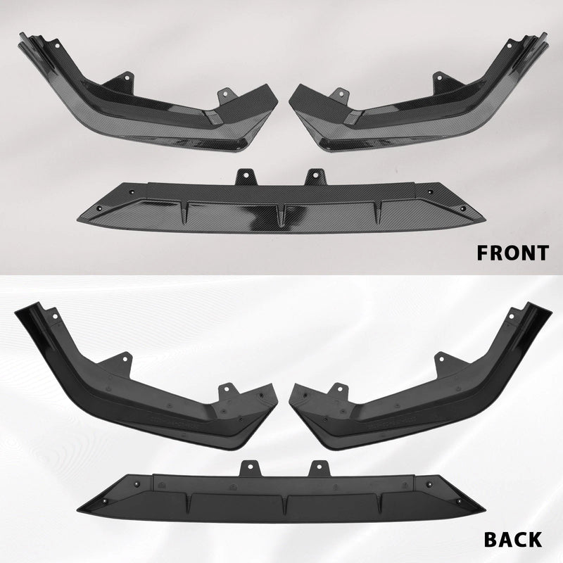 DURAFORCE For 2022-2024 Honda Civic CF Painted Rear Trunk & Roof Spoiler Wing & Front Lip