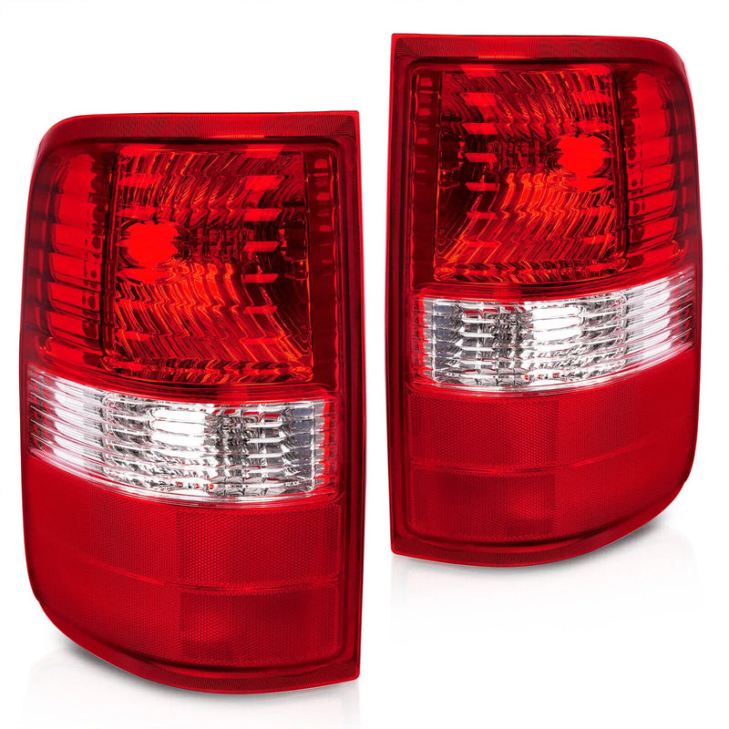 Red Lens Tail Light Set for Ford F-150 2004-2008 Driver Passenger Side