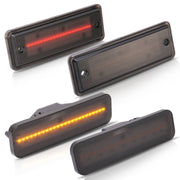 DURAFORCE Smoke LED Front & Rear Side Marker Lights for El Camino & Caballero 1978-1987 4x