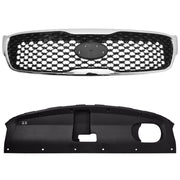 DURAFORCE For 2016-2018 Kia Sorento Front Upper Grille Radiator Sight Cover Set 86360C6000
