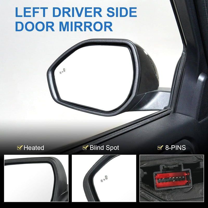 Driver Power Mirror for Ford Explorer Heated Manual Folding 2020-2024