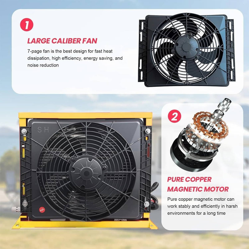 11000 BTU 12V Truck Air Conditioner Split AC for Semi Bus RV Caravan