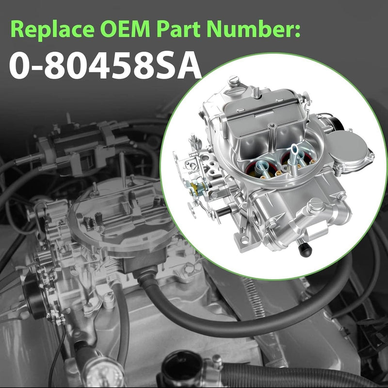 0-80458SA Holley Carburetor 4-Barrel Square Bore 600 CFM Electric Choke 4160