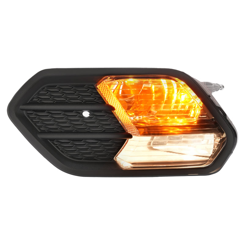 Pair Fog Lights Turn Signal Lamps With Cover for Ford Escape Kuga 2017-2019