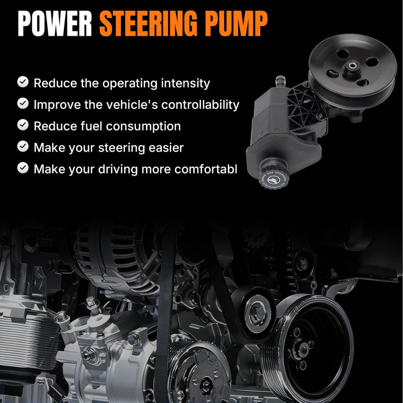 20-70268 Power Steering Pump with Reservoir for Dodge Ram 2500 3500 03-07