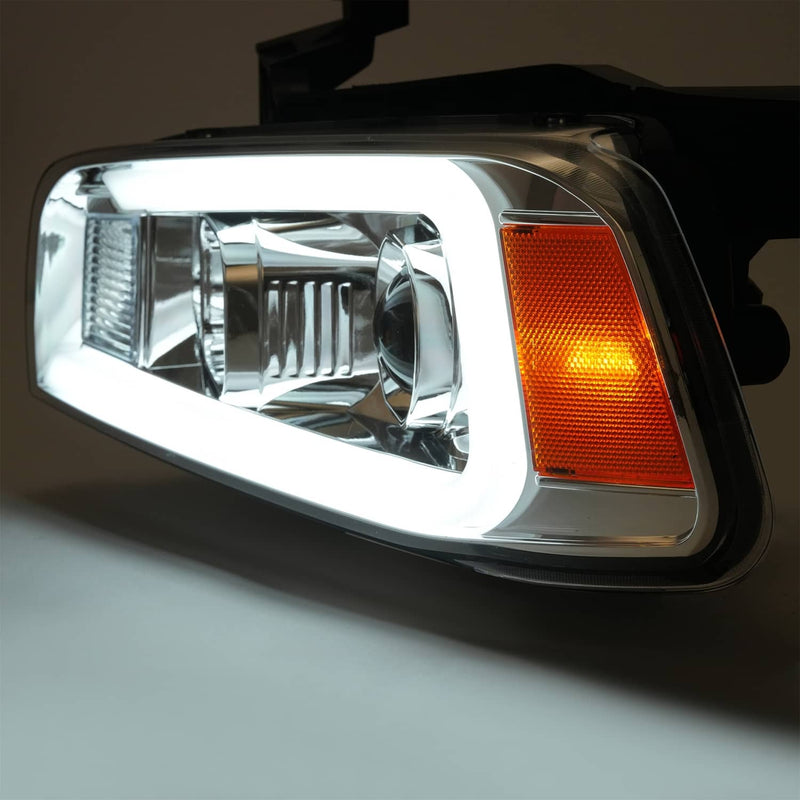 DURAFORCE LED DRL Projector Headlights for Dodge Charger 2006-2010 Left Right