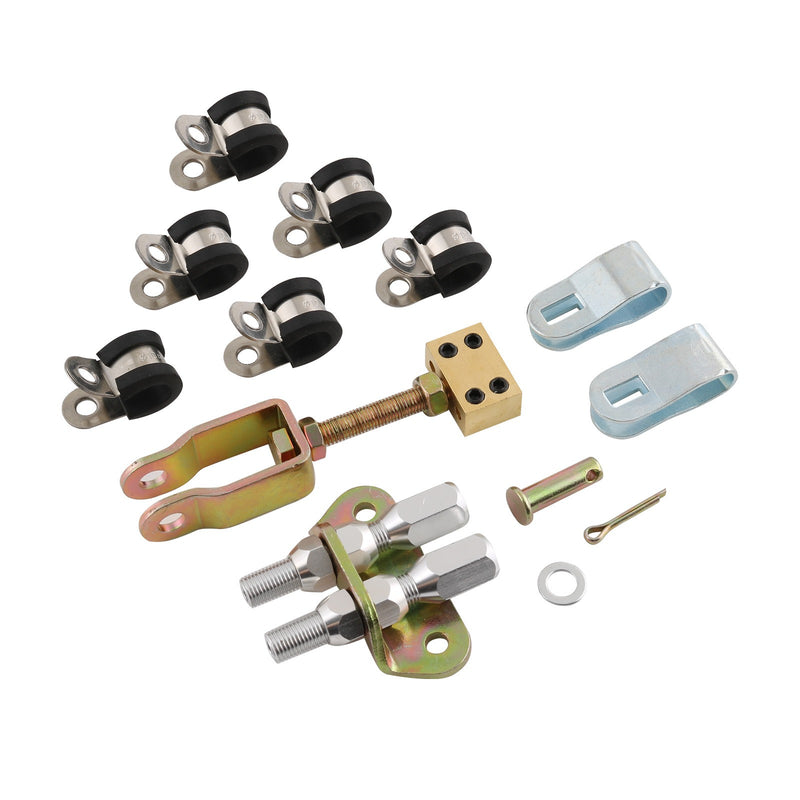 Universal Emergency Parking Brake Cable Complete Kit Replace 330-9371