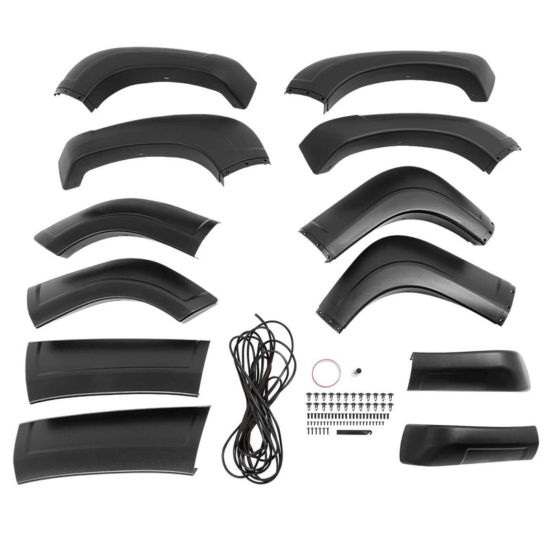 DURAFORCE Extension Style Fender Flares for Chevy Colorado GMC Canyon 2004-2012 Textured