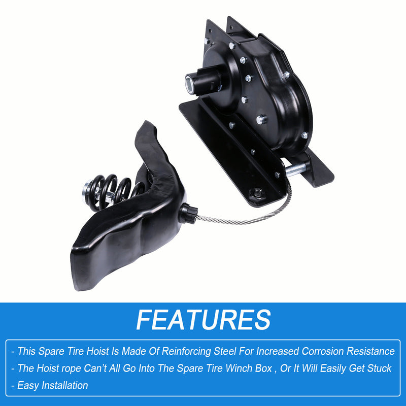 924-526 Spare Tire Carrier Wheel Hoist Winch for 1997-2003 Ford F150 F250