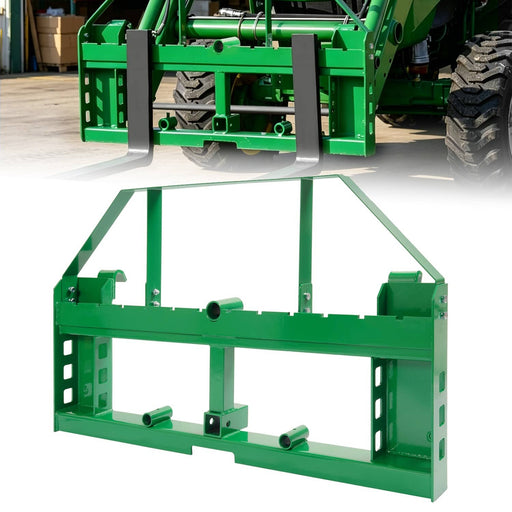 DURAFORCE 4000lbs Pallet Fork Frame for John Deere Loader Skid Steer 2" Receiver Hitch